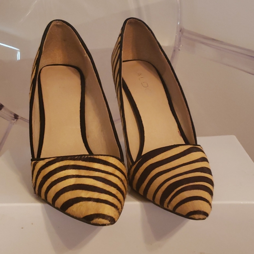 Aldo calf hair shoes